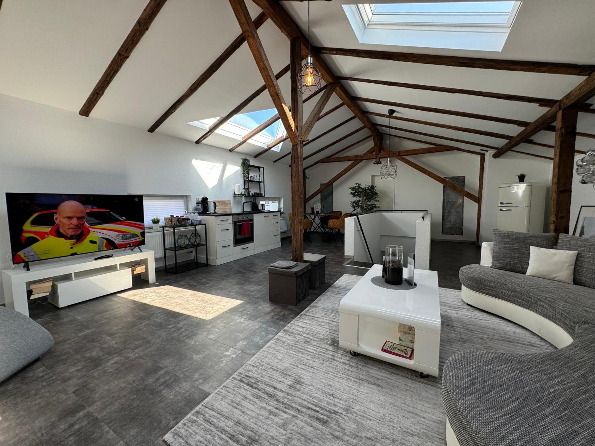 Apartmán Gleis 13 - The Loft Im Ehemaligen Lokschuppen Bückeburg Exteriér fotografie